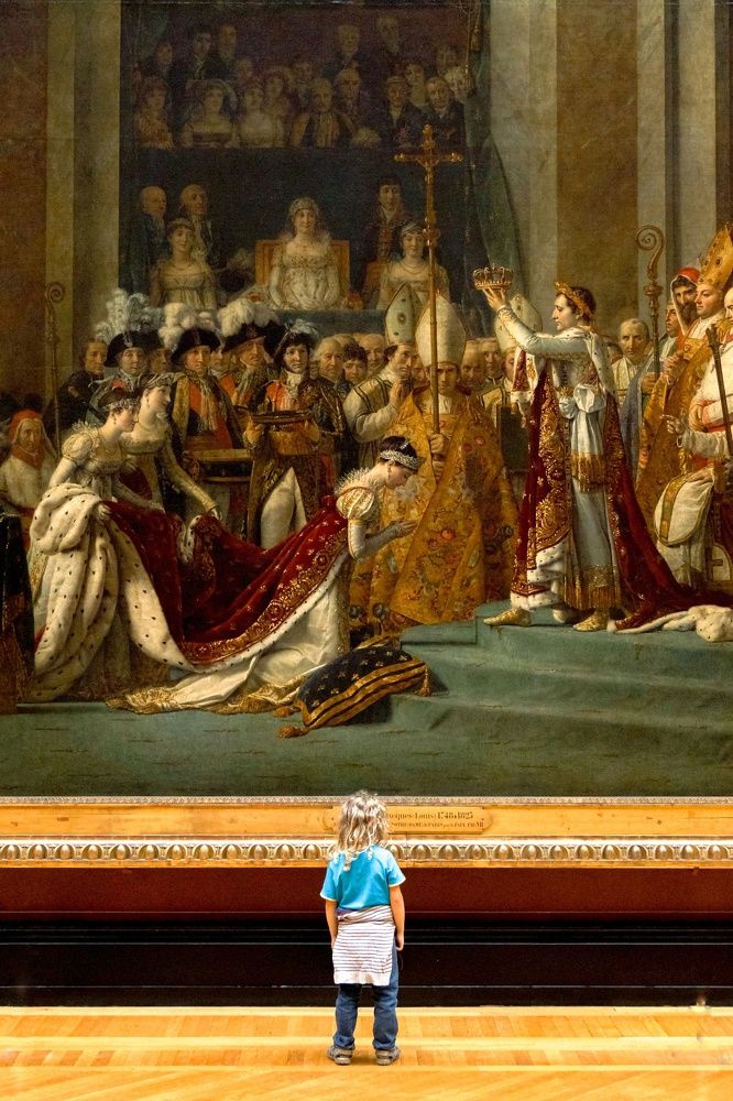 The Coronation of Napoleon and a little girl