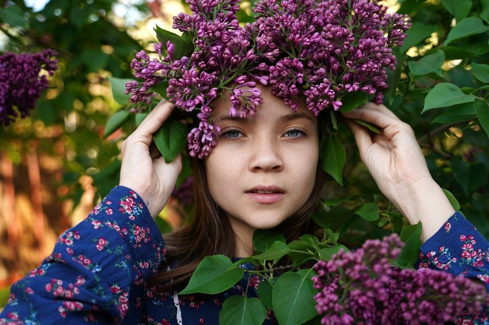 Венок из сирени