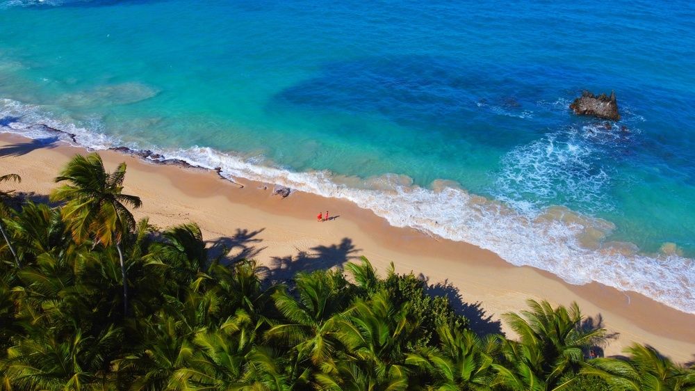 Bright colors of Rincon beach