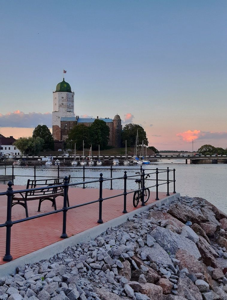 В розовом закате