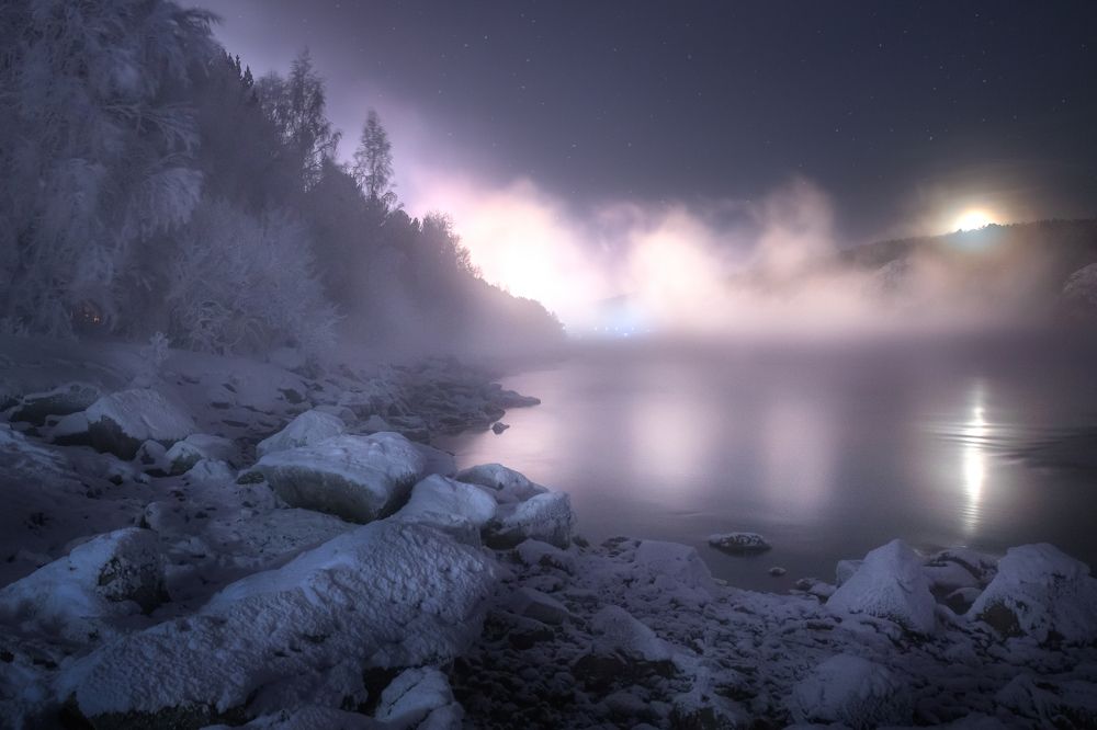 Зима на Енисее