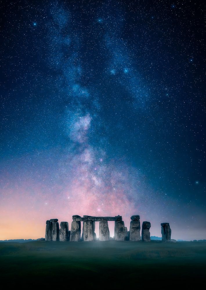 Milky way on Stonehenge