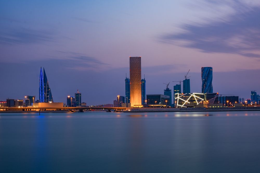 Manama at blue hour
