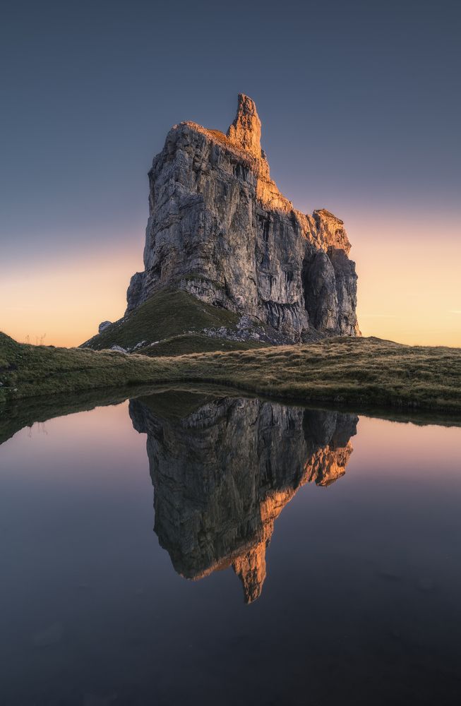 First Lights on the Majestic Rock