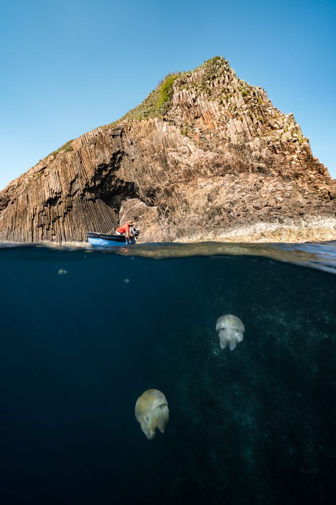 Hon Yen basalt rock columns