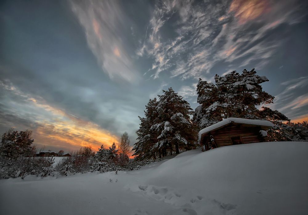 Морозный закат