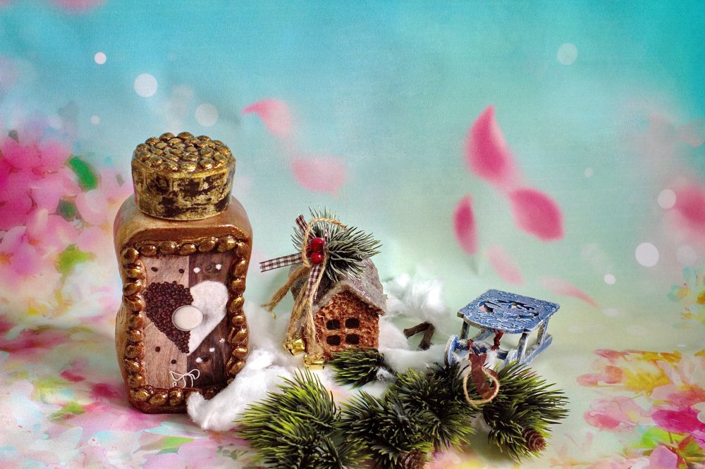 Зимний декупаж..