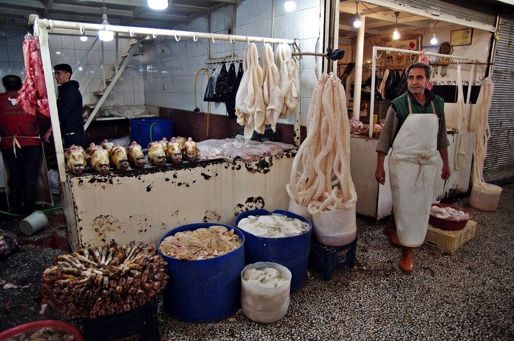 Offal bazaar in Diyarbakir