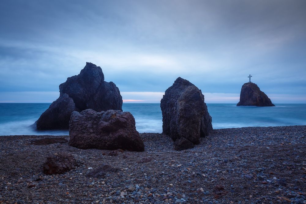 Камешки Фиолента в феврале.