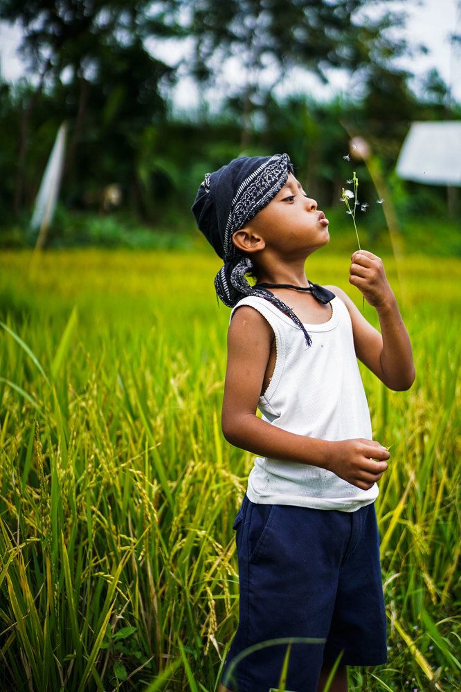 playing in the fields
