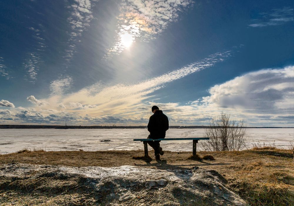 Река Онега. Скоро ледоход.