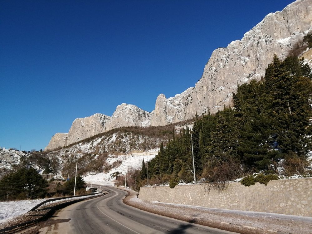 редкий снег на ЮБК