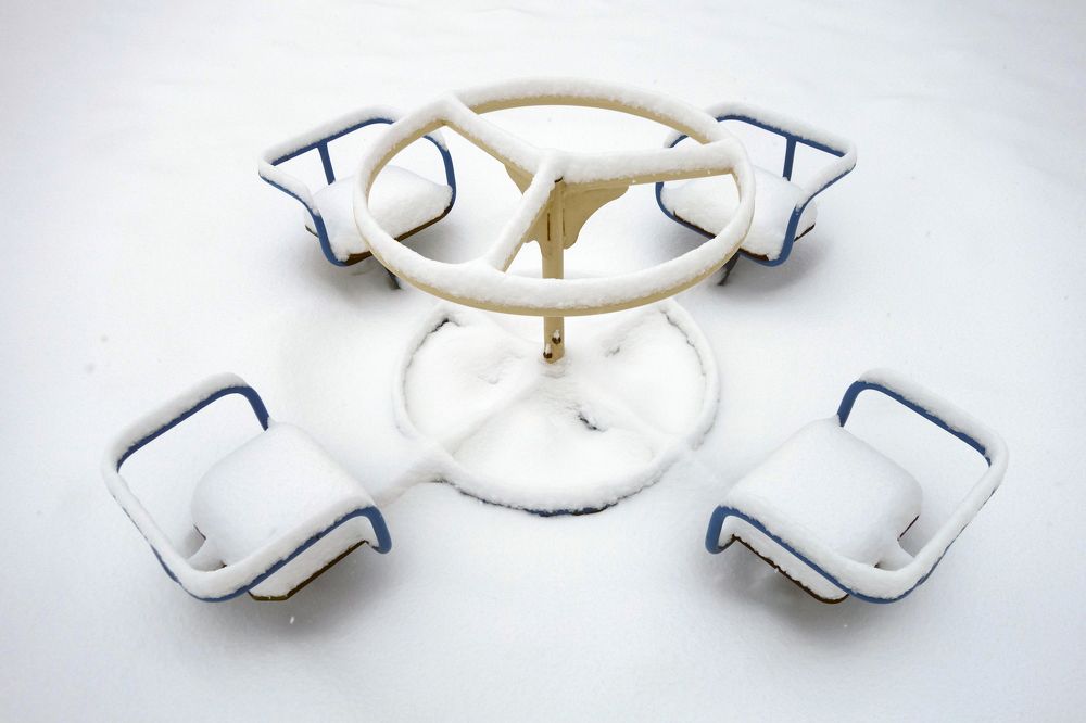 снежное утро