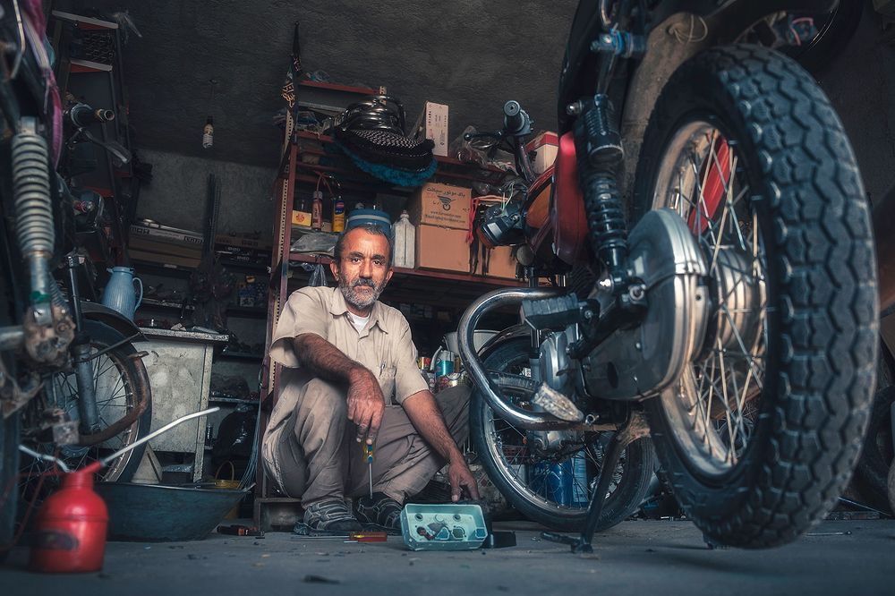 motorcycle repairman