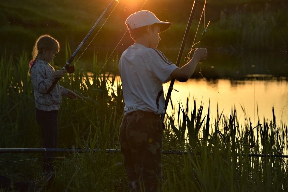 Рыбалка на закате.