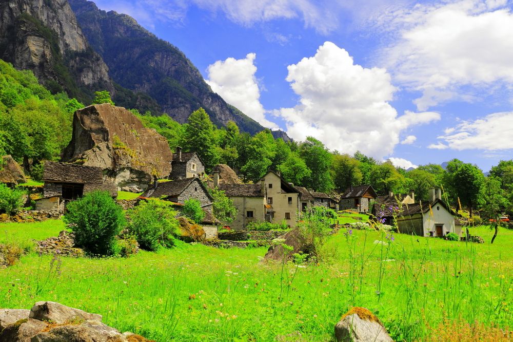 Старинный город в Тичино