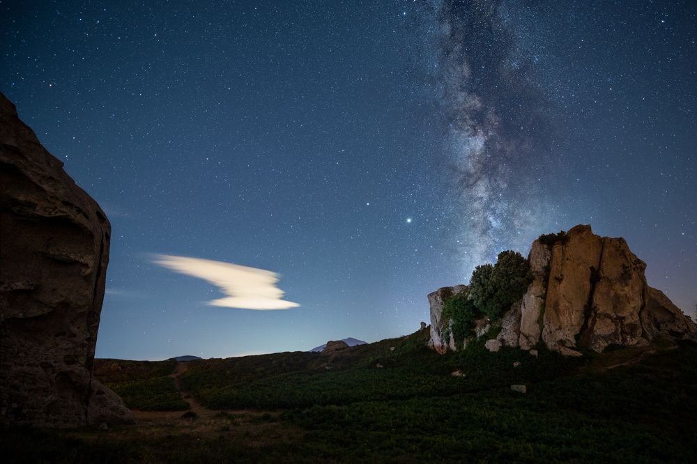 The eagle, the heart and the Milky Way