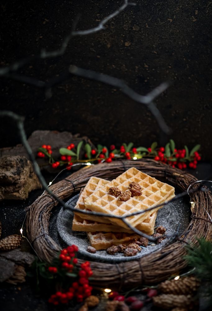 Waffles with Xmas spirit