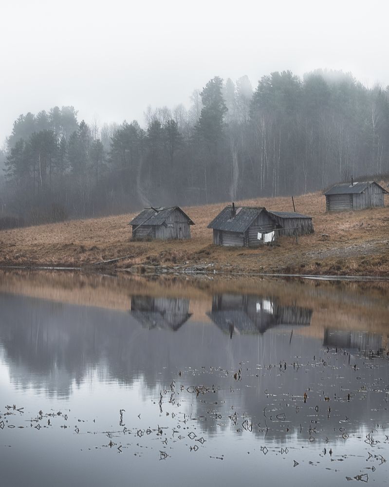 Бани в деревне Усть-Река
