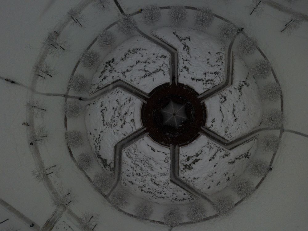 Фотопроект - парковые фигуры парка Галицкого с воздуха