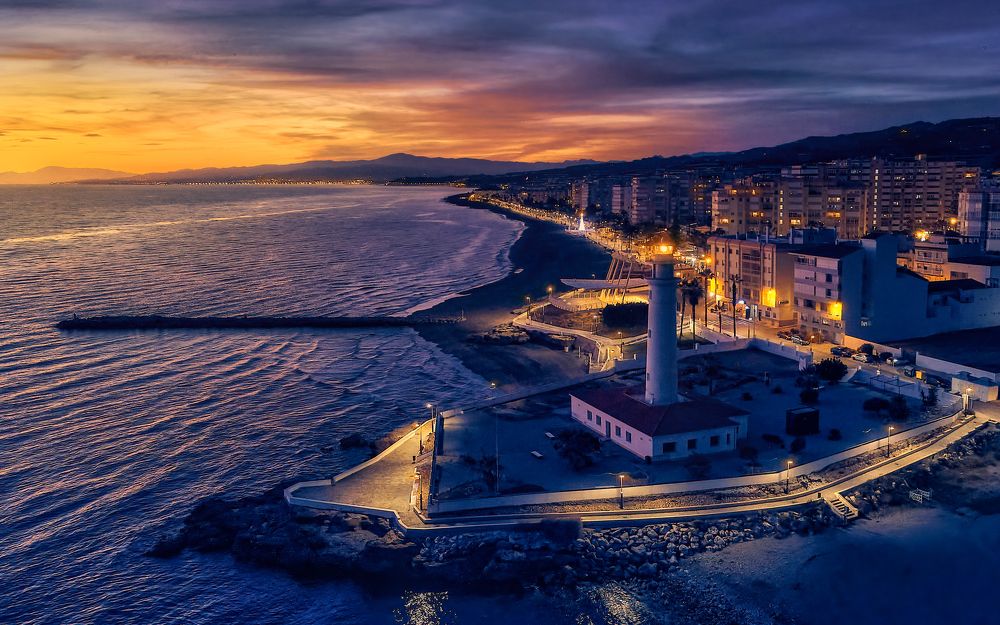 lighthouse in blue hour