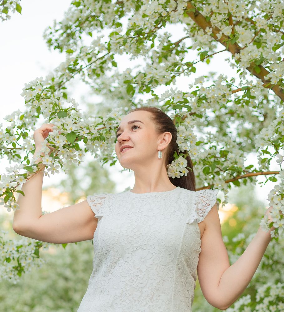 Яблони в цвету