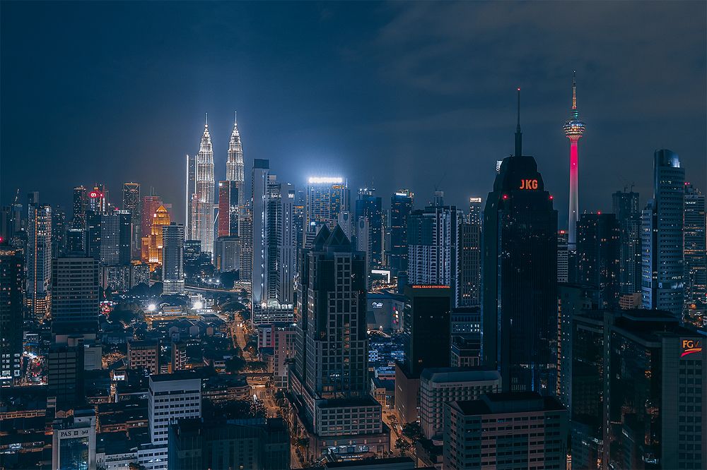 KL City in the night view