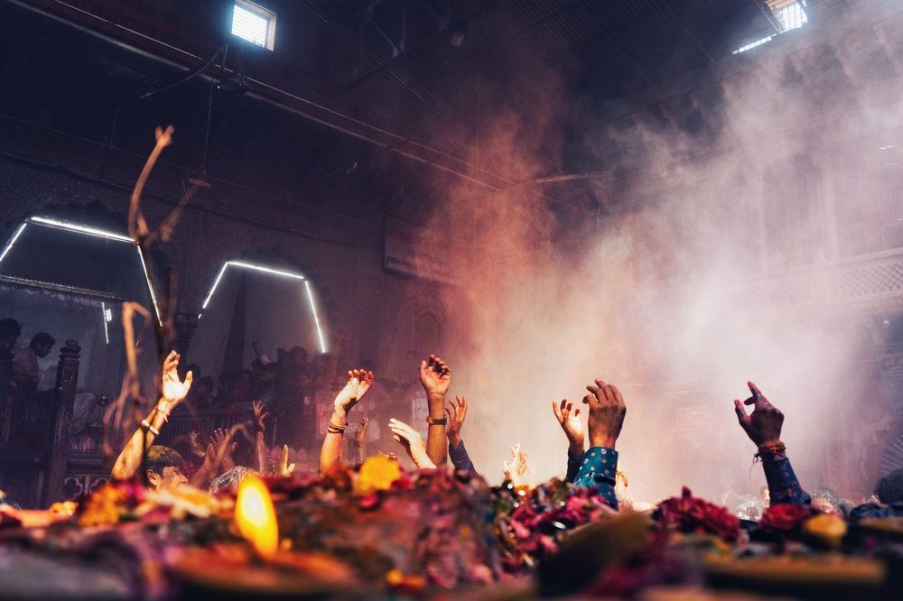 Holi, Vrindavan, India, 2021