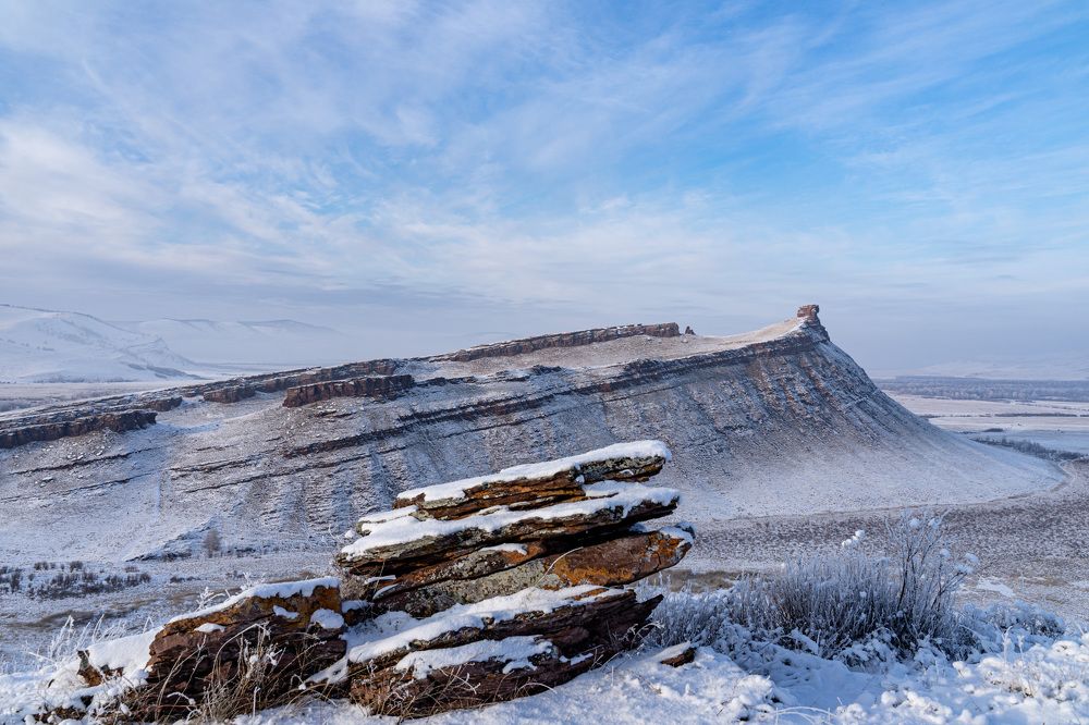 Хакасия. Горная гряда Сундуки.