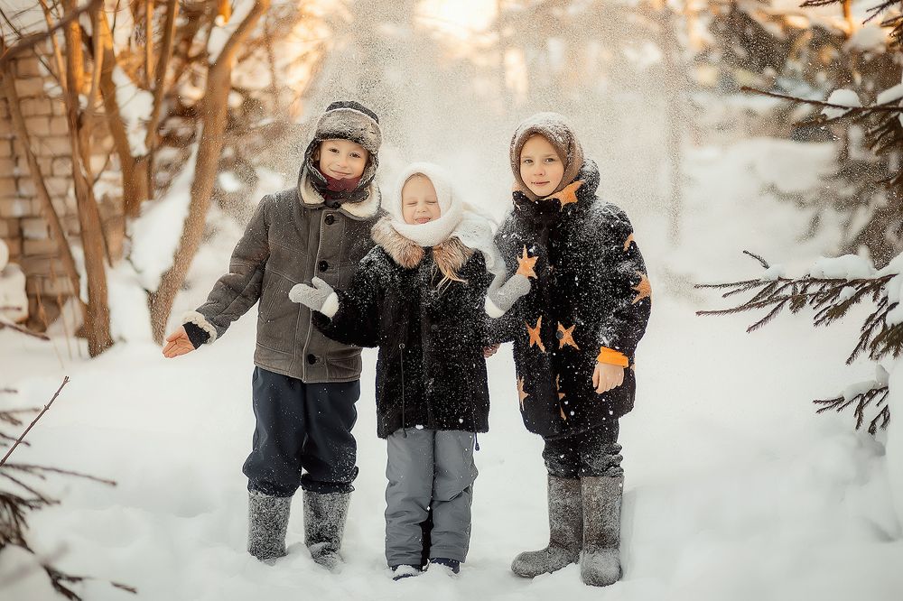 Дети в деревне