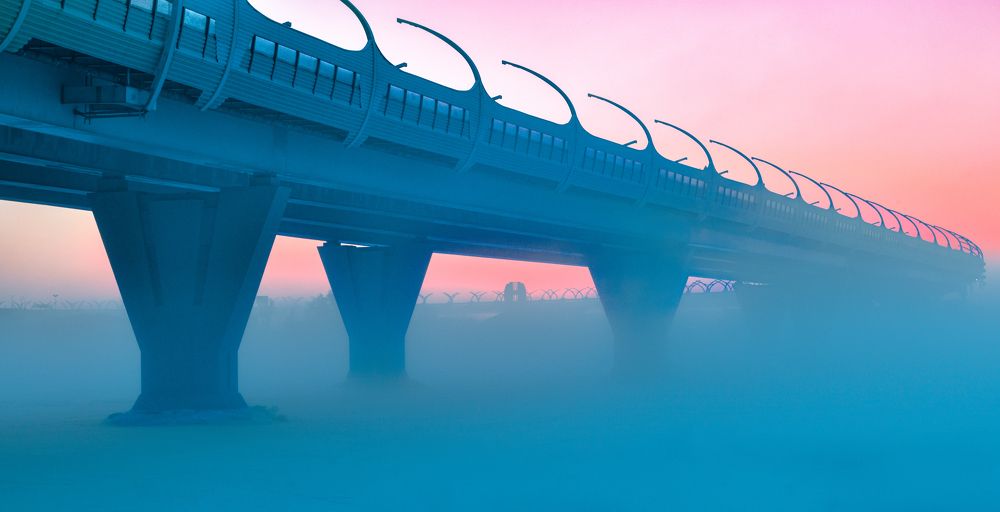 Нева. Мороз. Туман