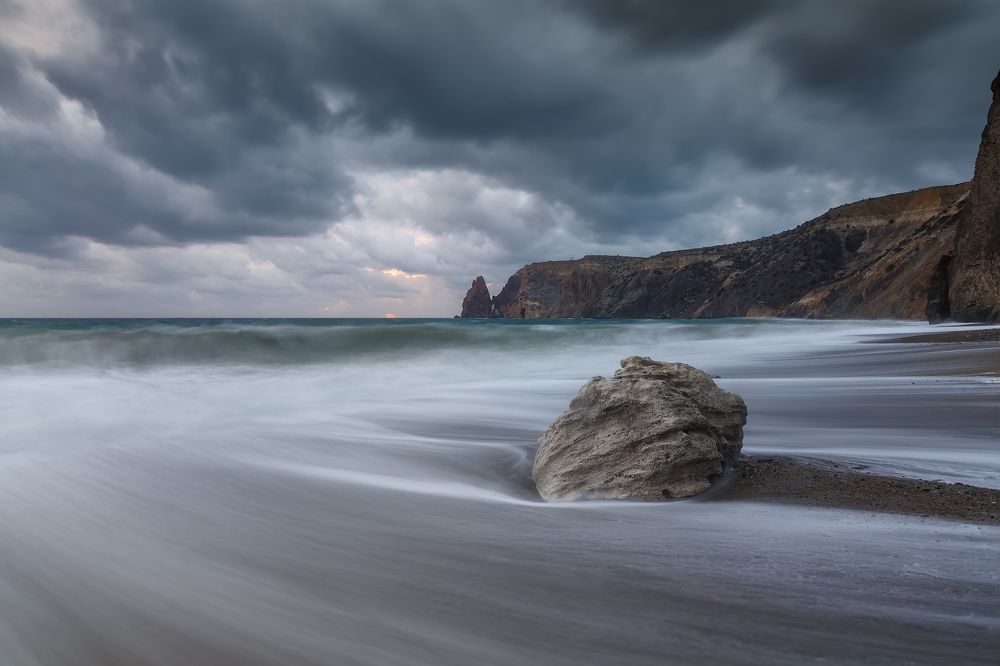 Камешки Фиолента зимой.
