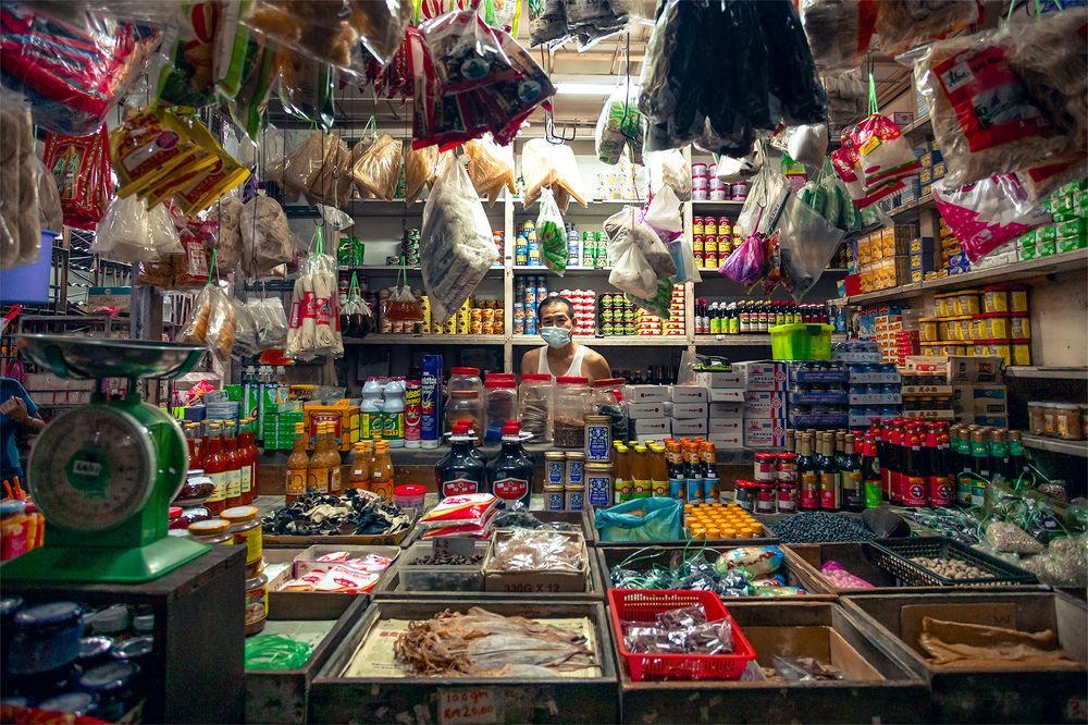 An old man's unique shop