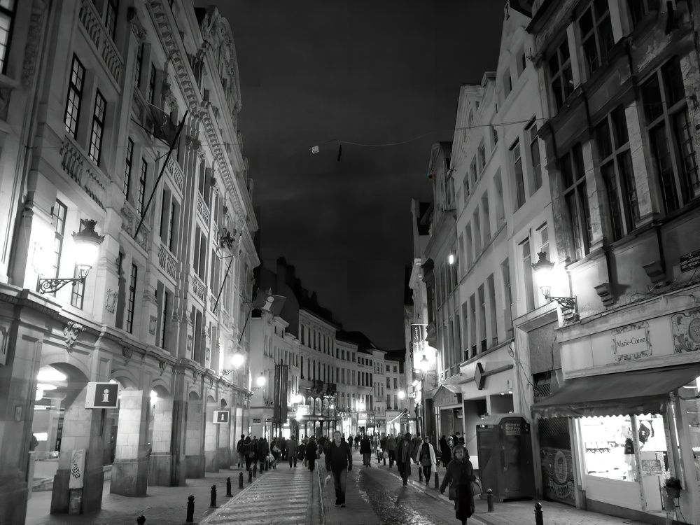 Brussels at night