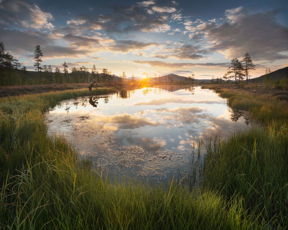 Утро пейзажного фотографа