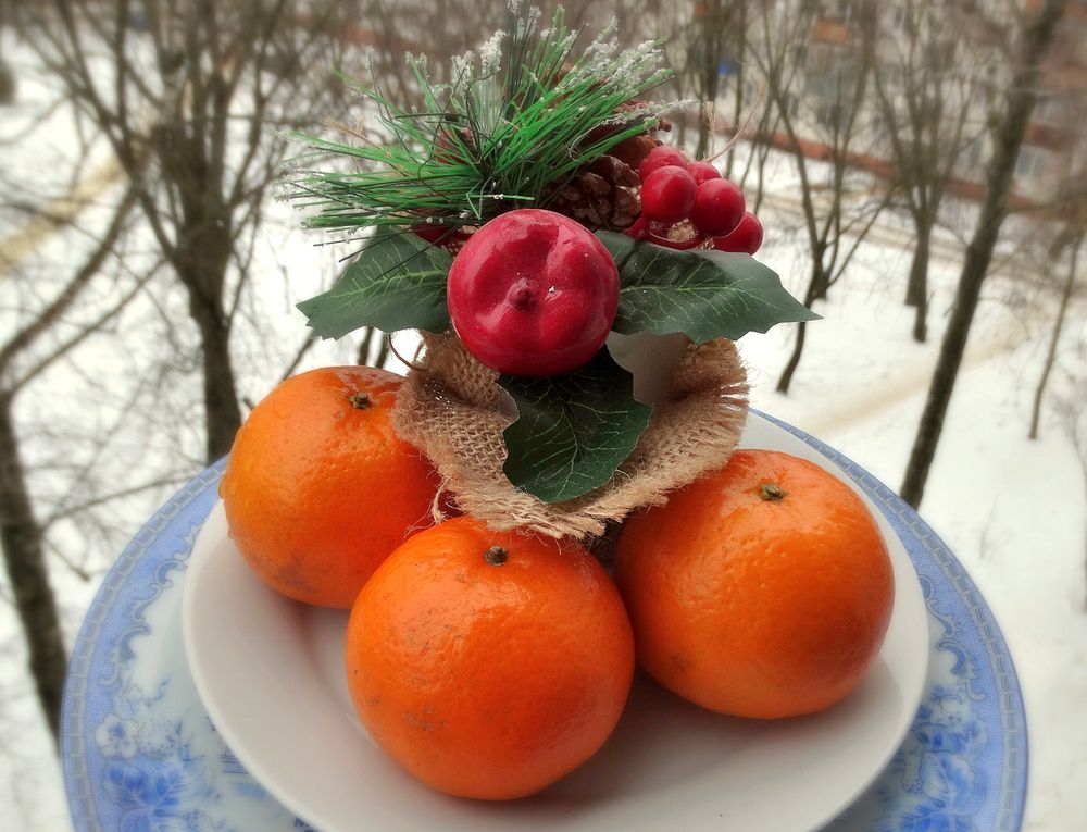 Новогодние мандарины