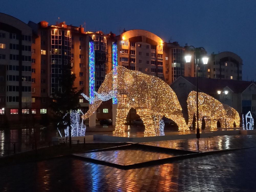 Вечерний дождливый город