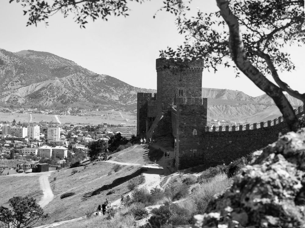 View from the mountain to Sudak