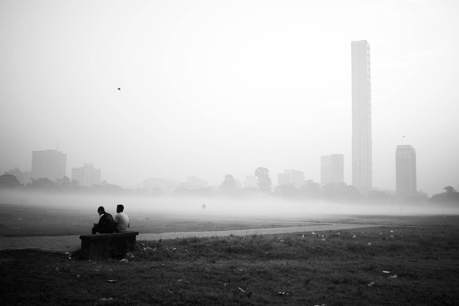 Serene winter morning in Kolkata