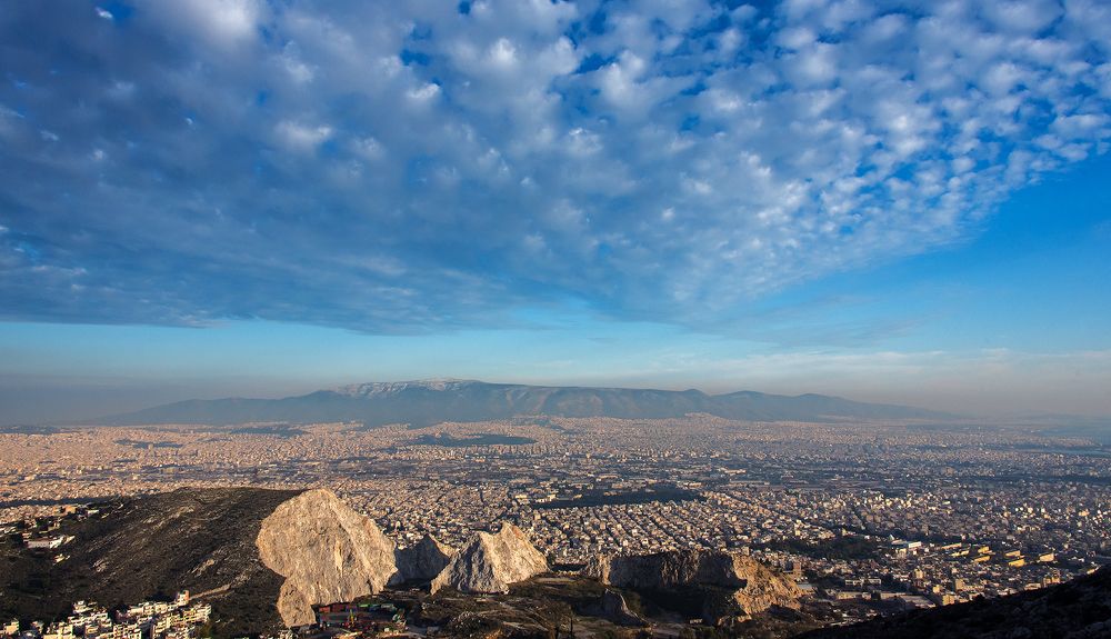 City of Athens from west to east.