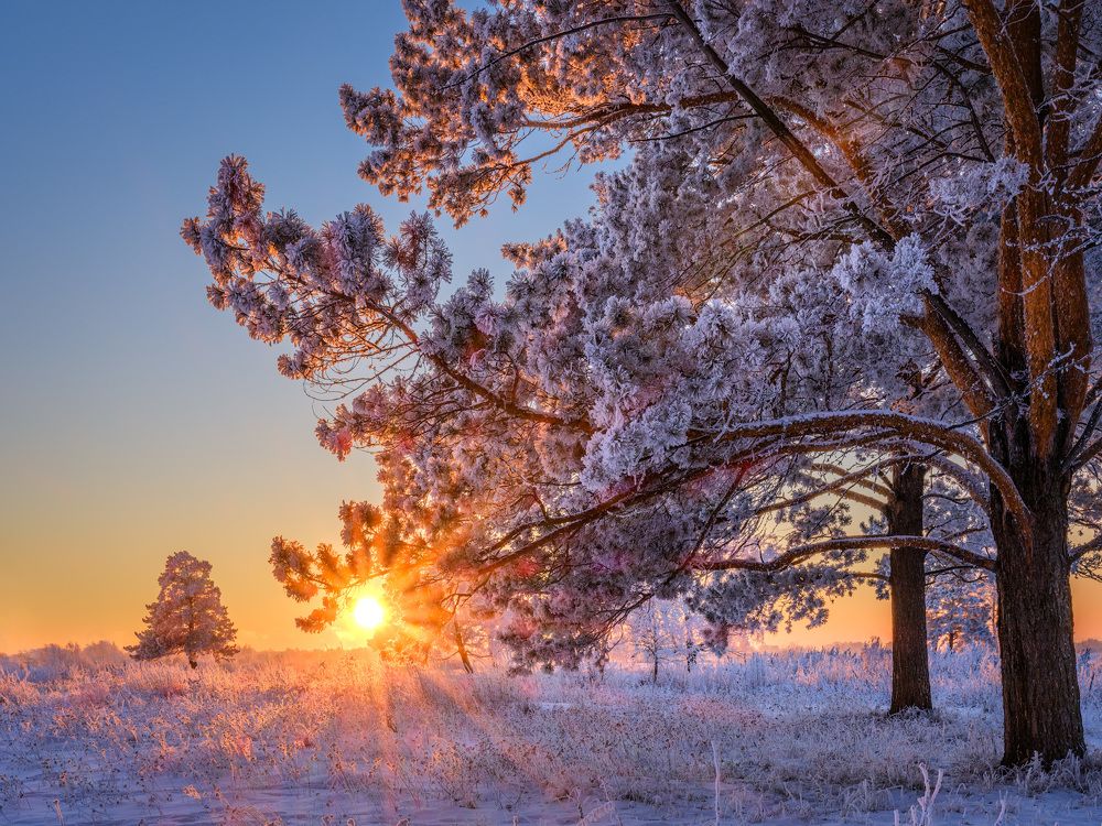 На закате...