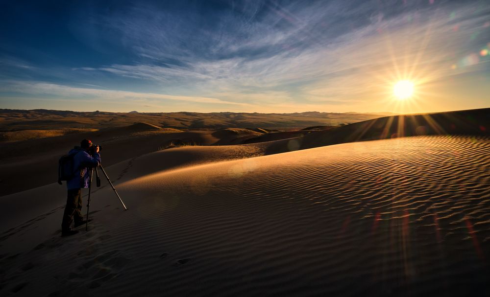 Утро в песках Цугээр-Элс.
