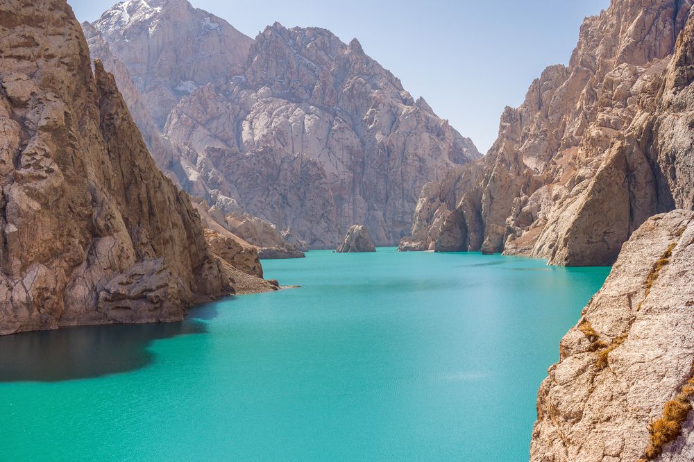 The Turquese of Kel-Suu Lake