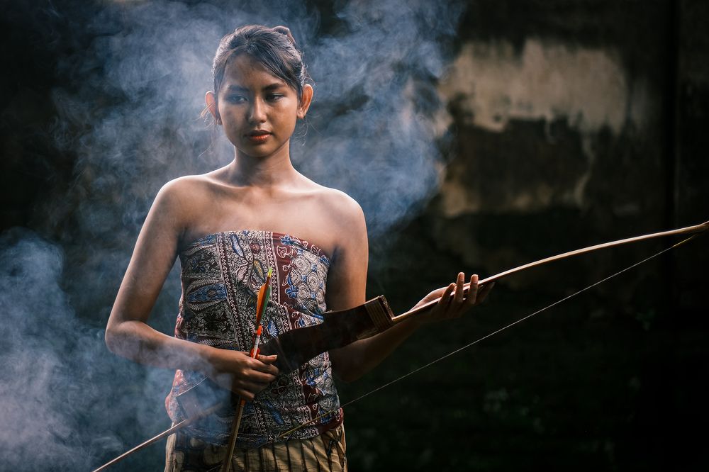 Portrait of Javanese lady