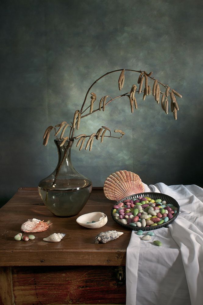 С морскими камушками