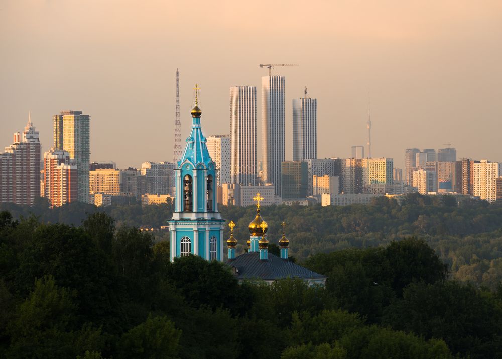 Панорама новой архитектуры Москвы