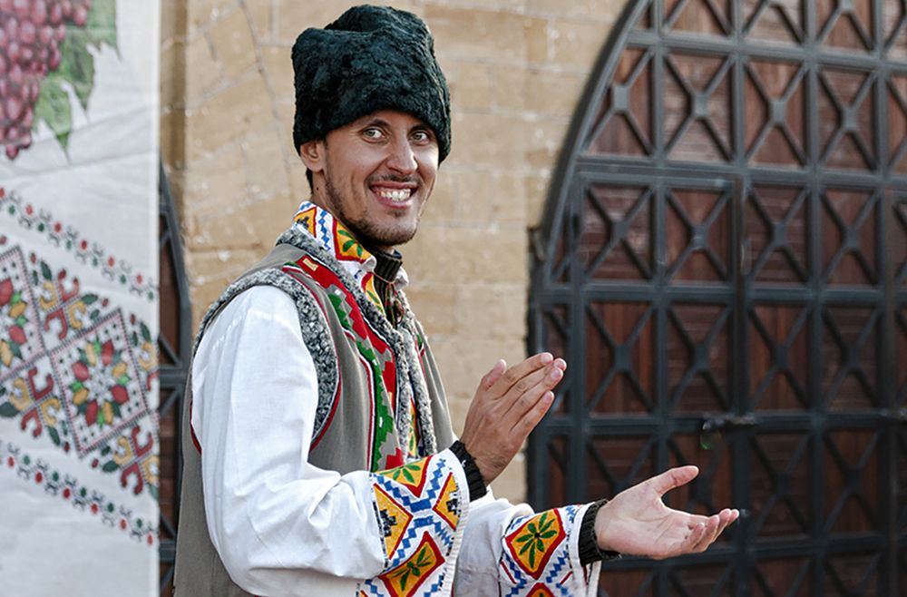 На празднике вина..