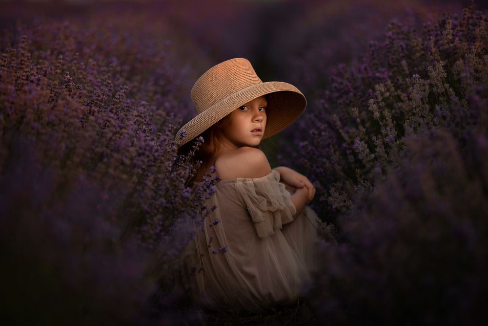 Девочка в лаванде …
