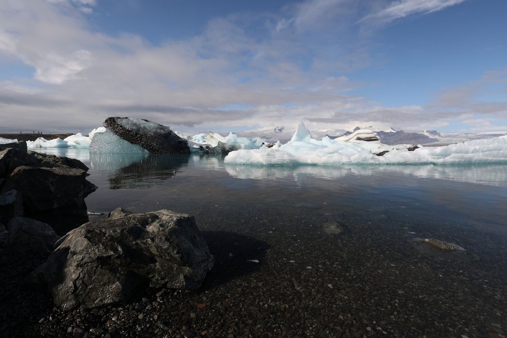 Лагуна Йокульсарлон. Исландия.