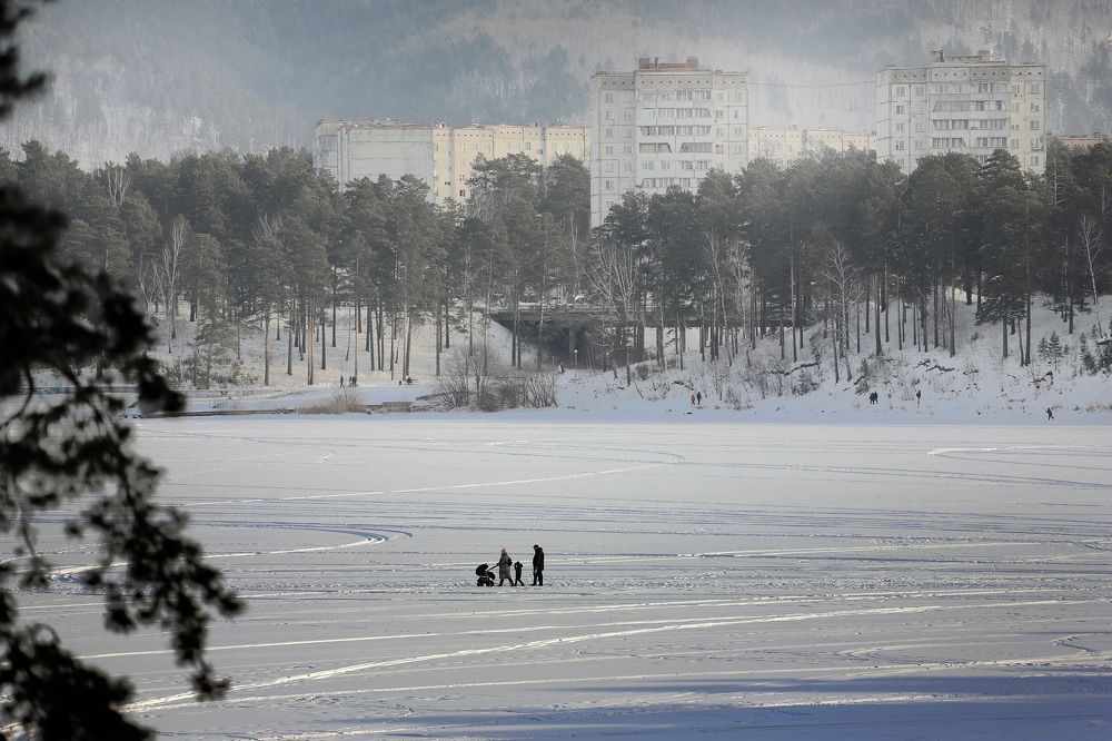 Городское озеро.